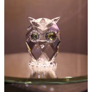 Swarovski  Miniaure Owl With Blue box and Certificate #A 7654 NR 038 000 (K)